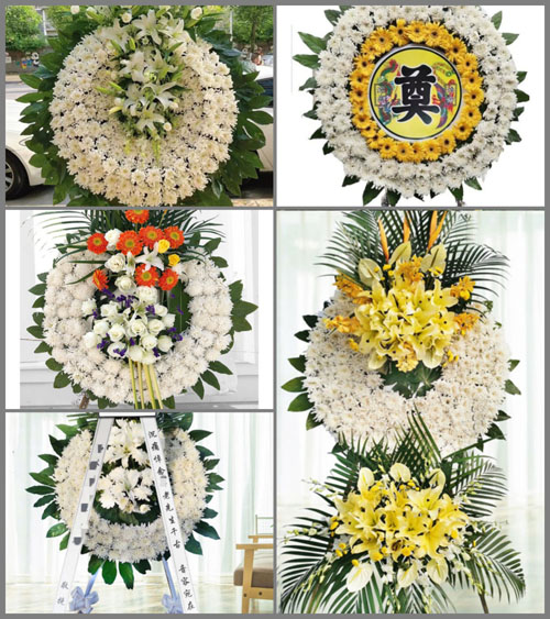 山东莱芜钢城区颜庄镇验货台村花圈速递